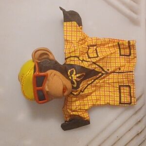 Vintage Red Rose Chimp Puppet